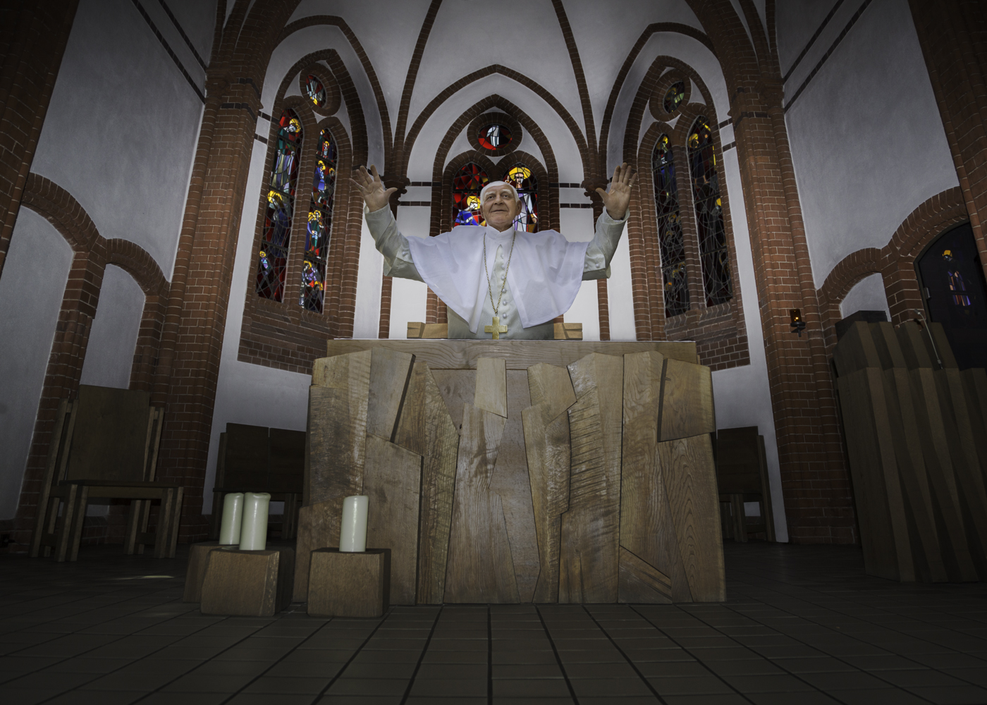 nachbildung des papstes