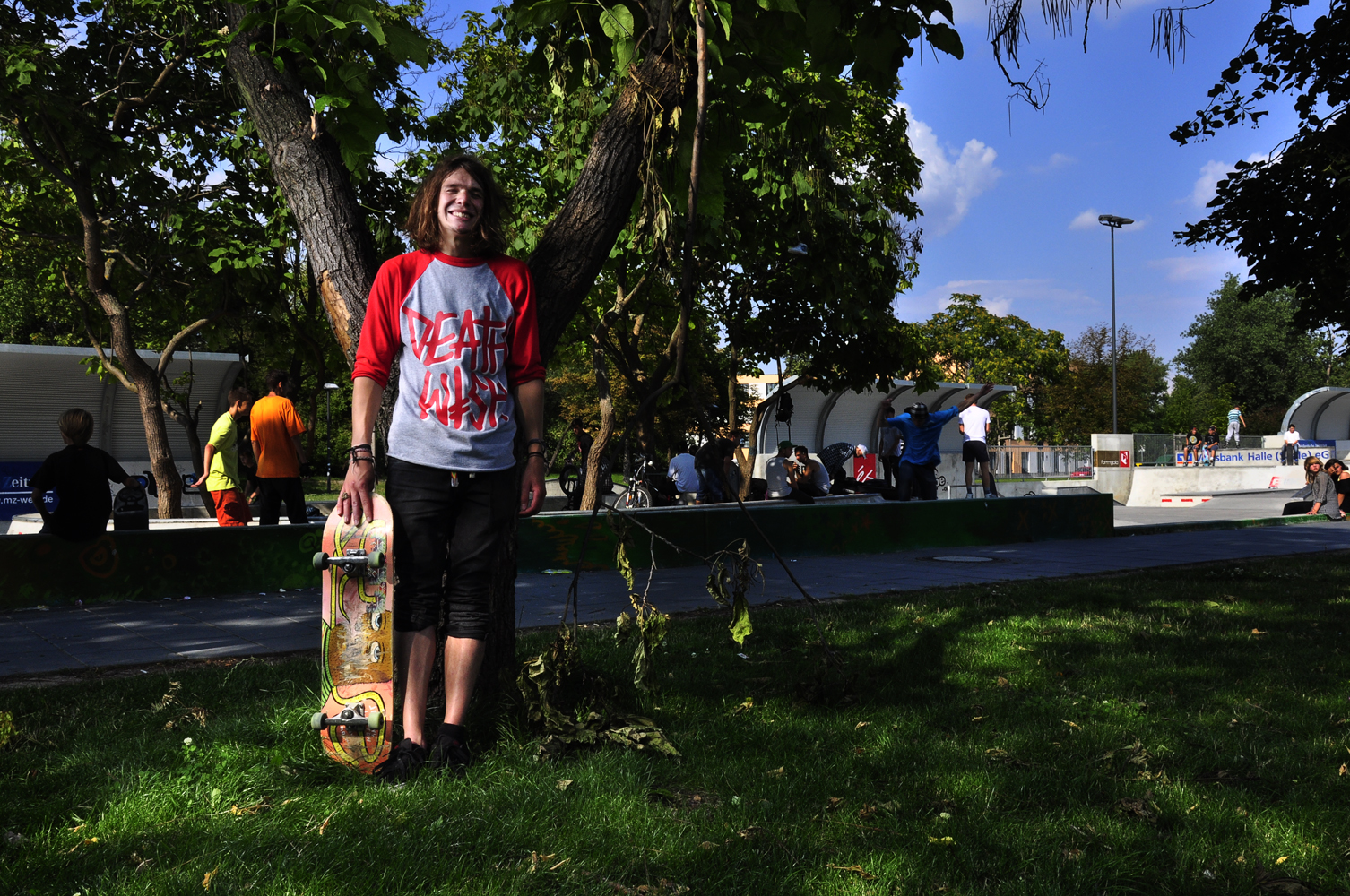 bild einiger skater