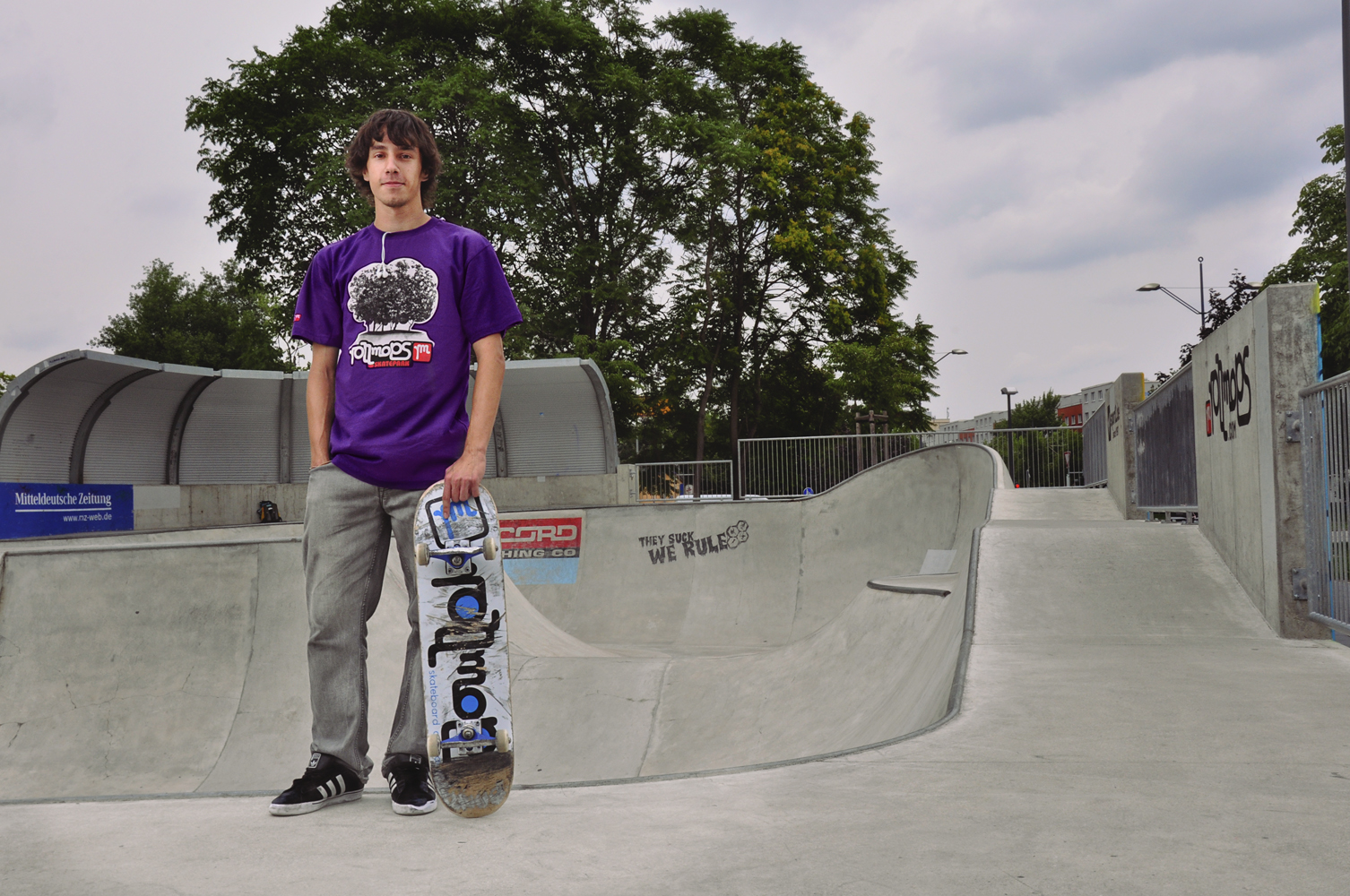 bild einiger skater