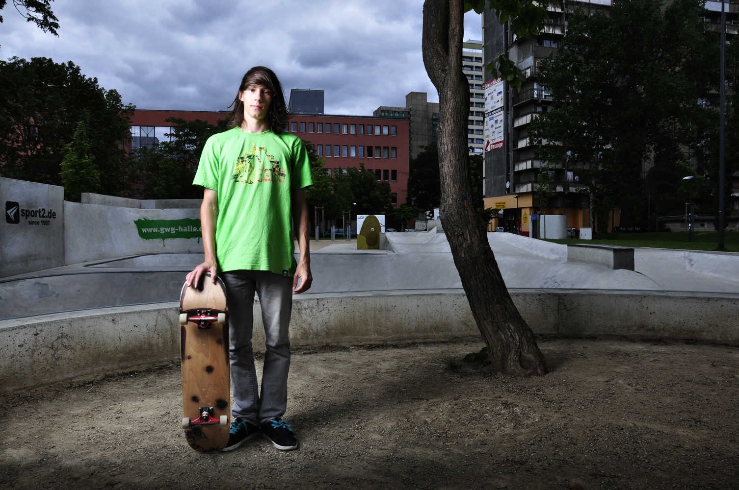 bild einiger skater