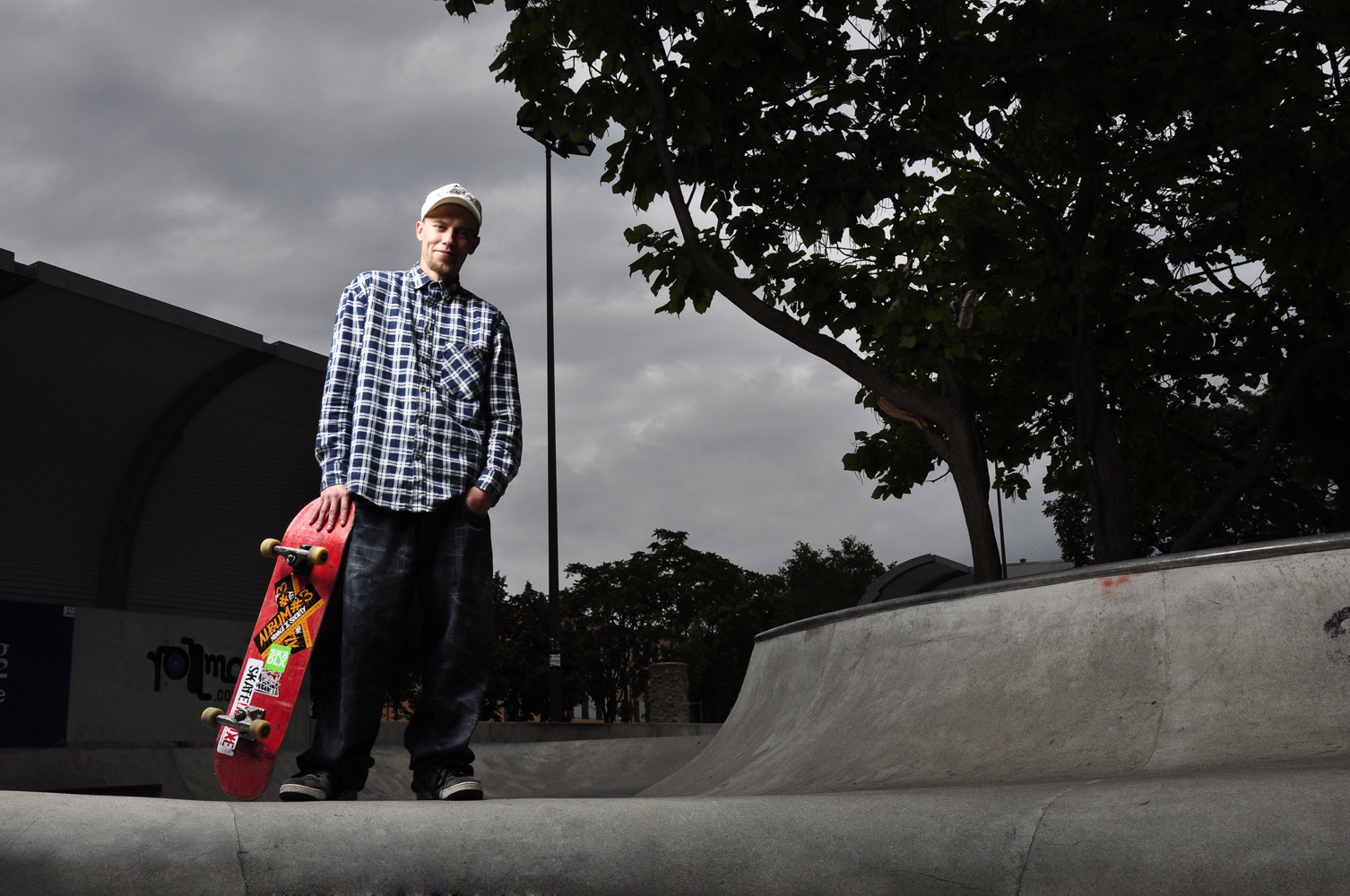 portrait eines skaters