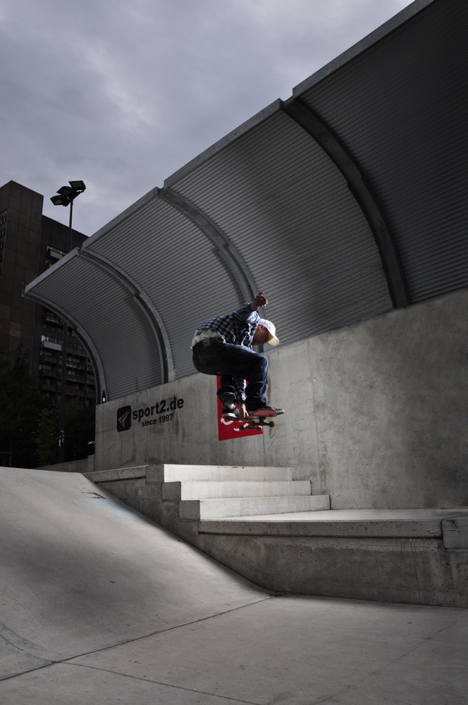 bild eines fahrenden skaters